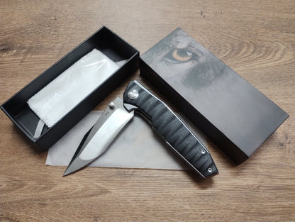 Nóż składany EDC 9Cr18MoV G10 58-59HRC taktyczny outdoor survivalowy 219 mm