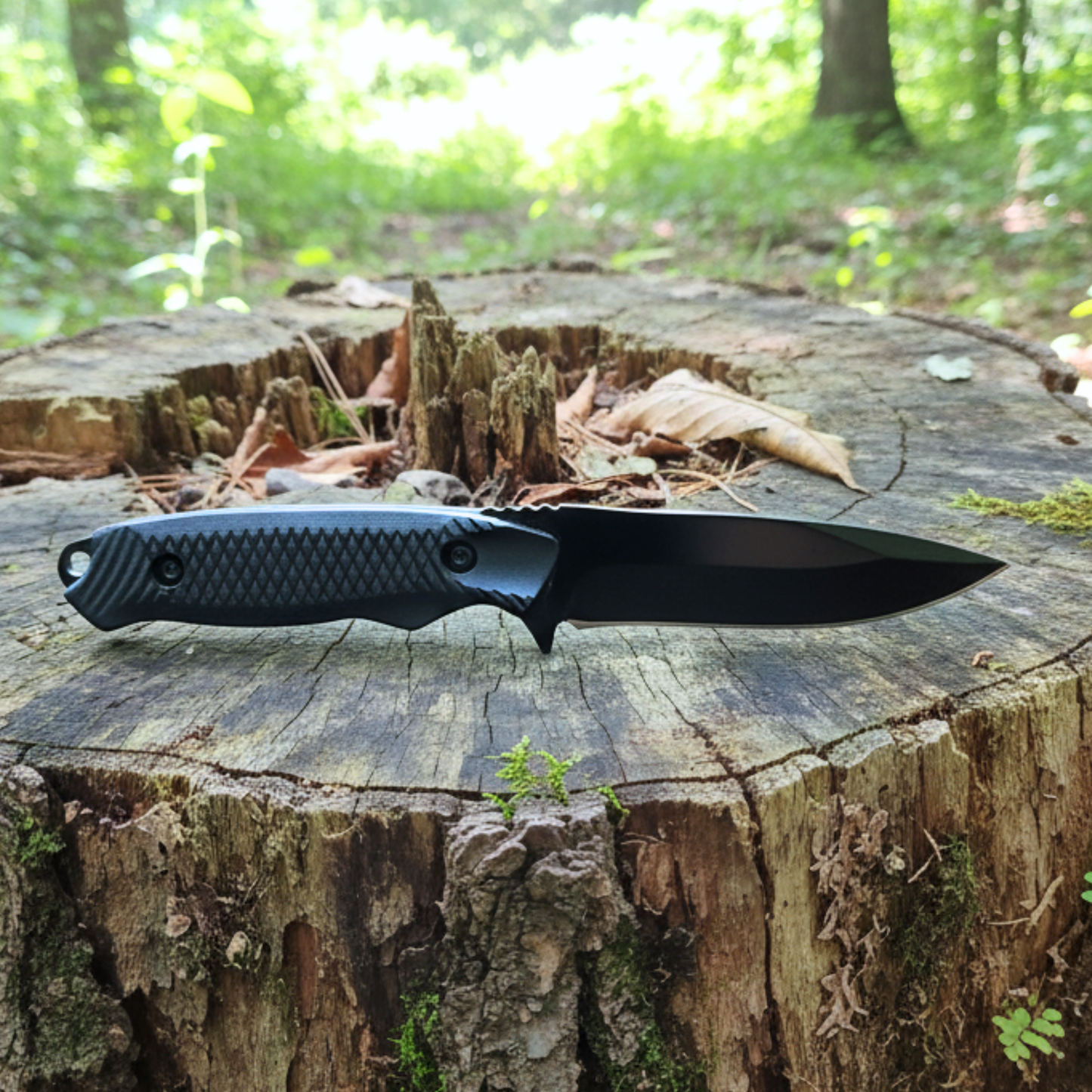 Nóż taktyczny z ostrzem stałym ze stali nierdzewnej – 20 cm