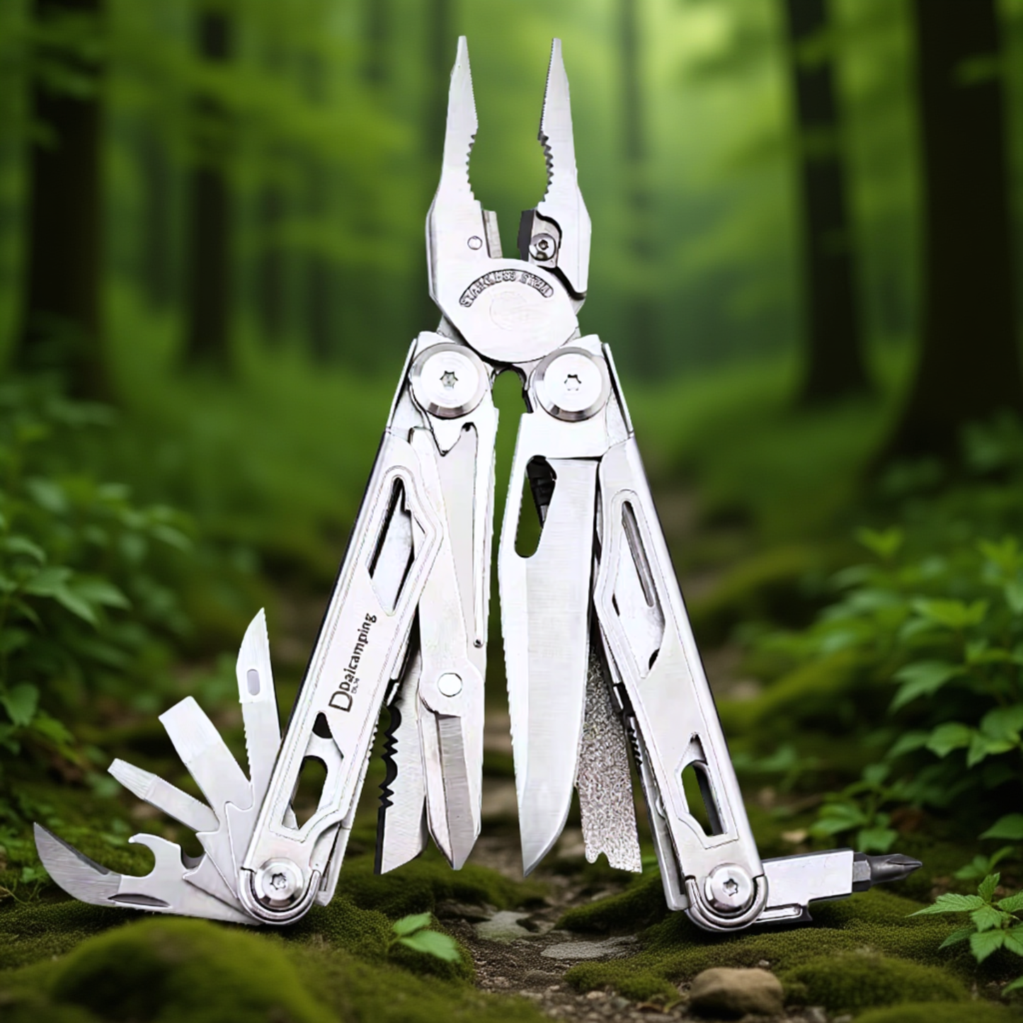 Multitool Full Set Silver – narzędzie 30w1 ze stali nierdzewnej w etui