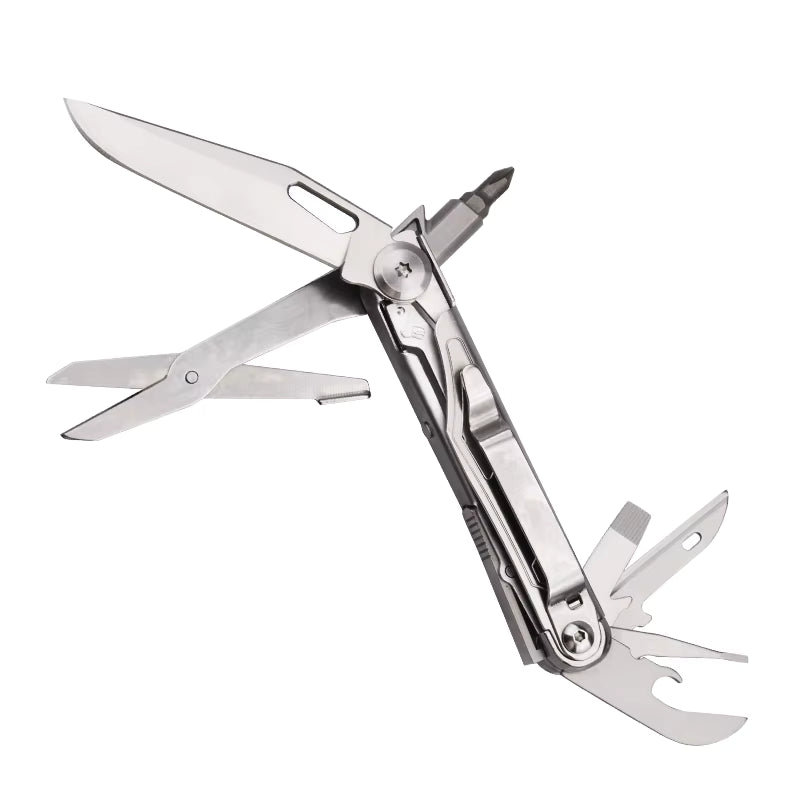 Multitool kieszonkowy 12w1 – narzędzie EDC