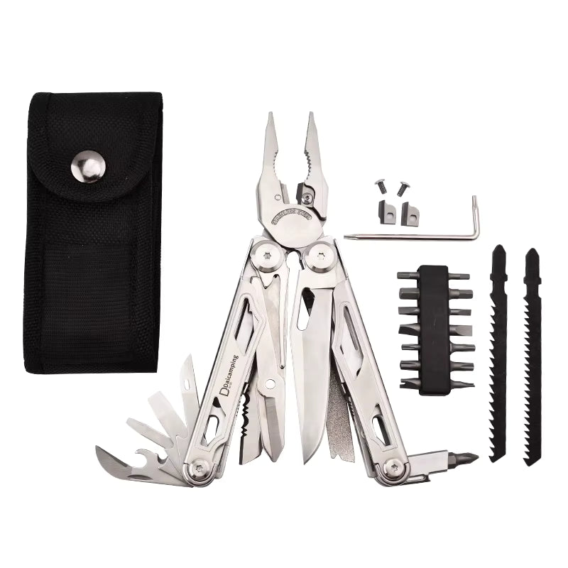 Multitool Full Set Silver – narzędzie 30w1 ze stali nierdzewnej w etui