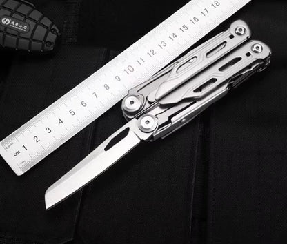 Wielofunkcyjny Multitool Survivalowy z 16 Narzędziami – Stal Nierdzewna